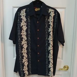 Caribbean shirt 70%silk size large